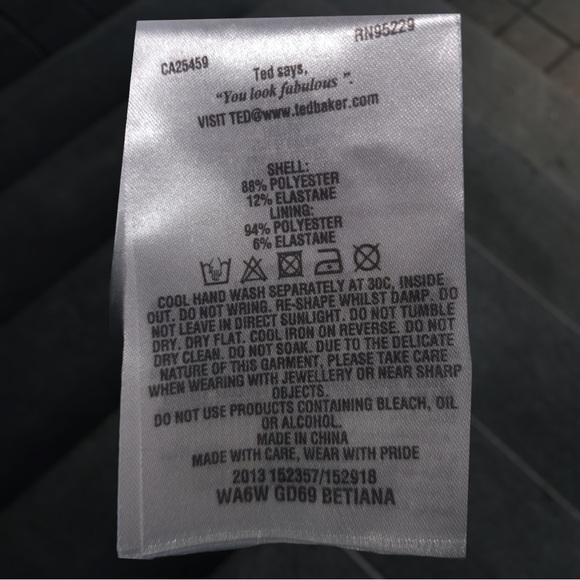 BNWT Ted Baker Betiana Embellished Bodycon Colour Mint size 1 - Picture 8 of 11